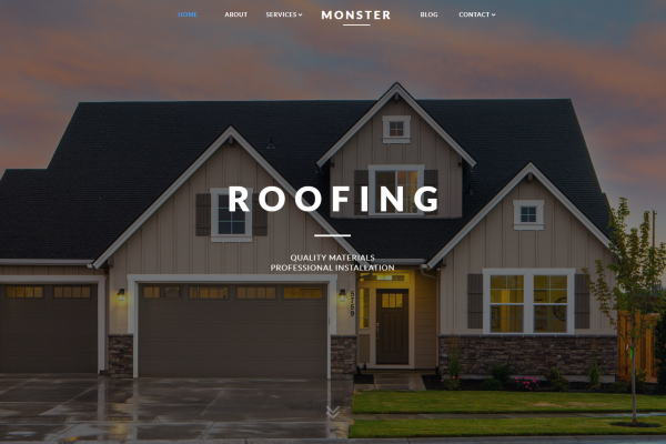 Monster Roofing | Website Design / SEO