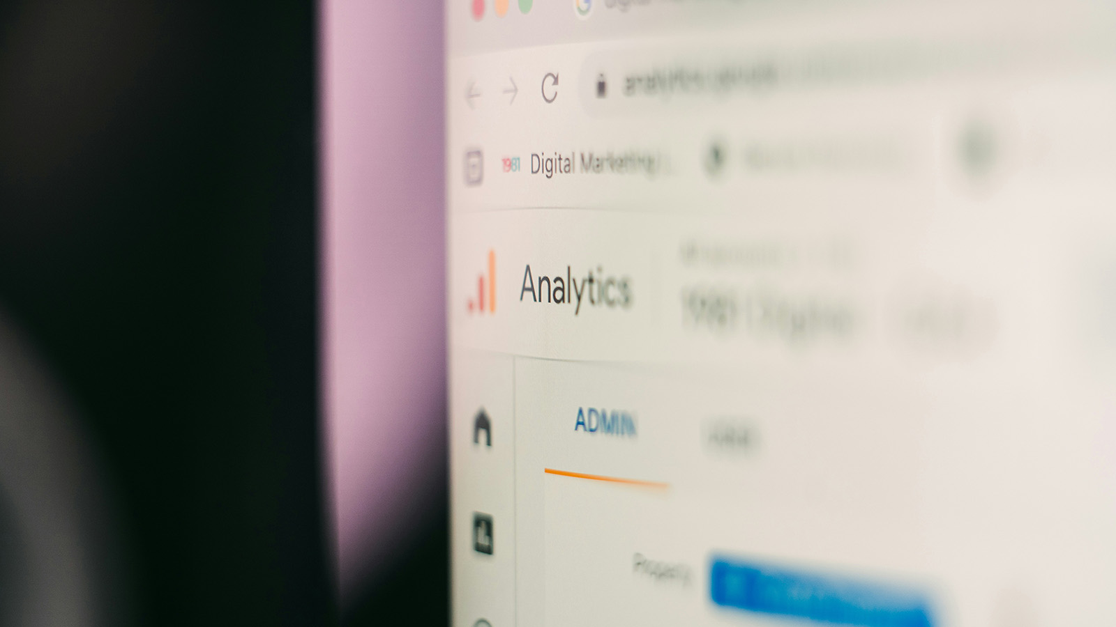 google analytics screen