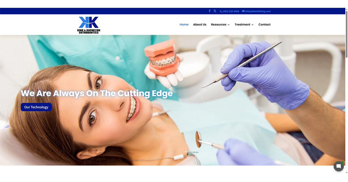 orthodontic website example